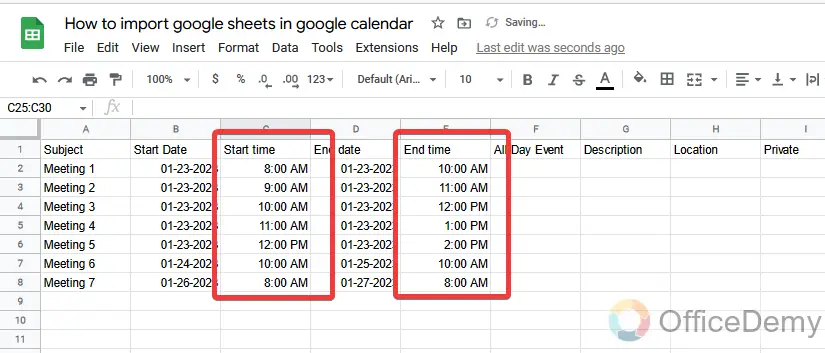 How to import google sheets in google calendar 5