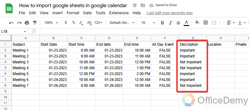 How to import google sheets in google calendar 7