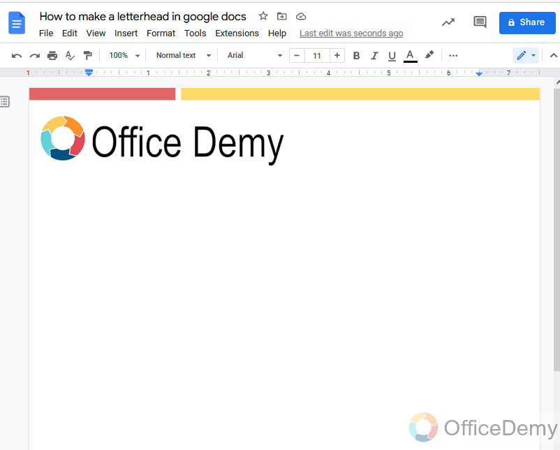 How to make a letterhead in google docs 14