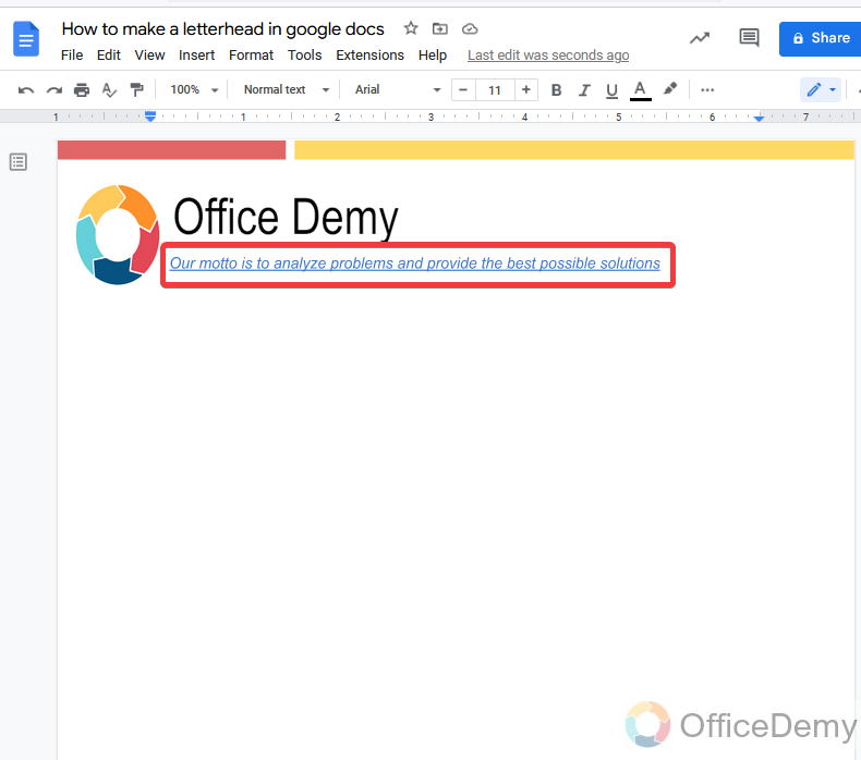How to make a letterhead in google docs 17