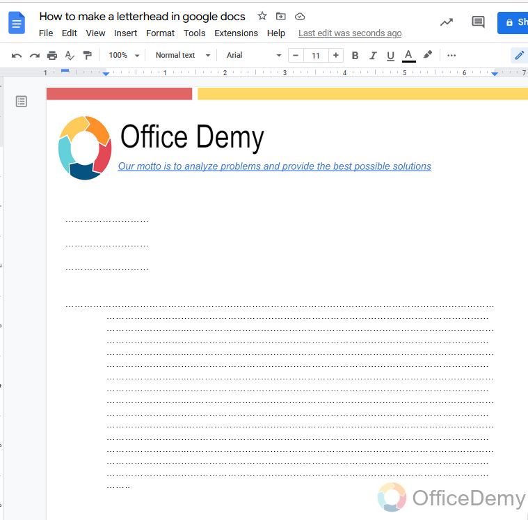 How to make a letterhead in google docs 21