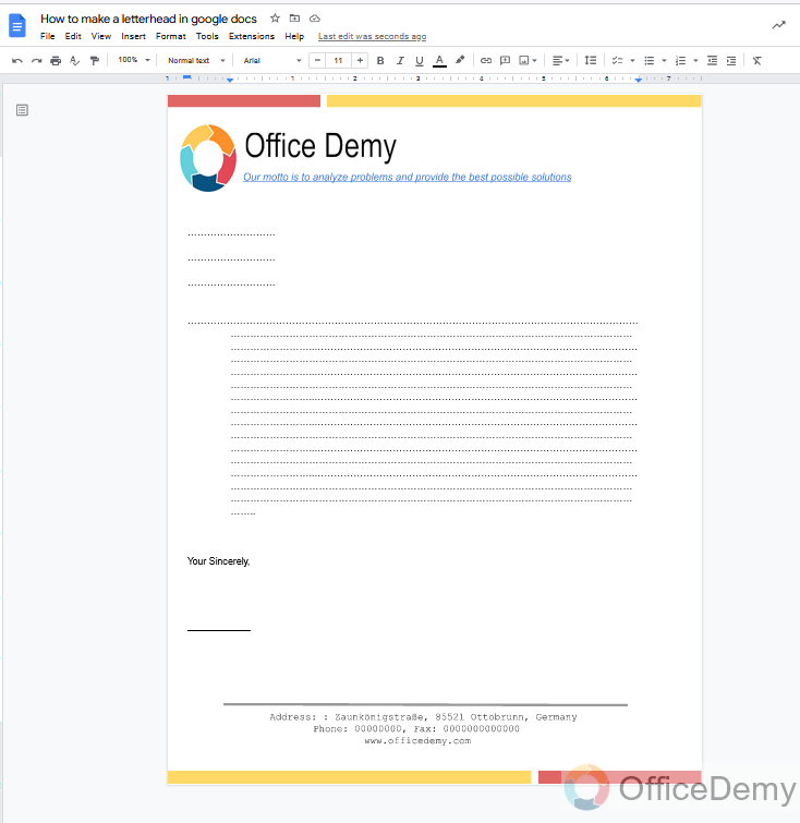 How to make a letterhead in google docs 23