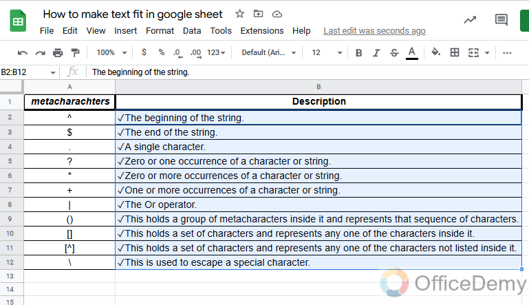 How to make text fit in google sheet 16