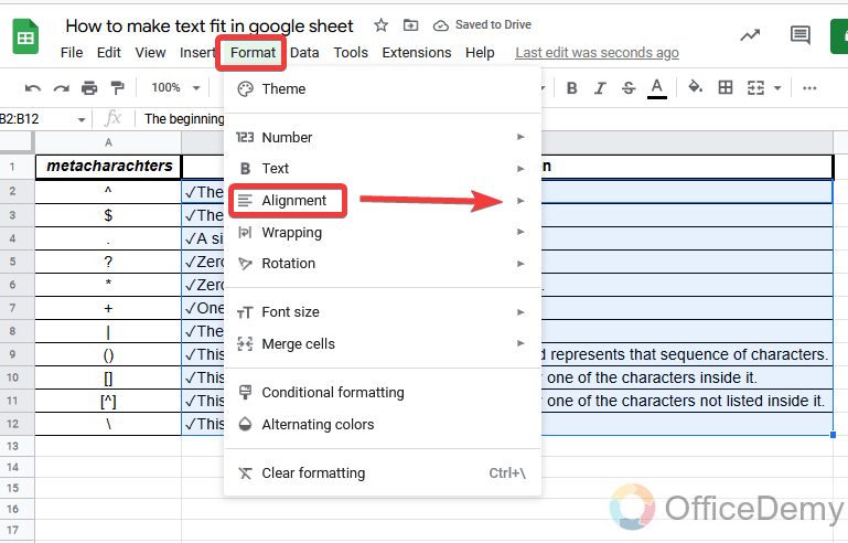 How to make text fit in google sheet 17
