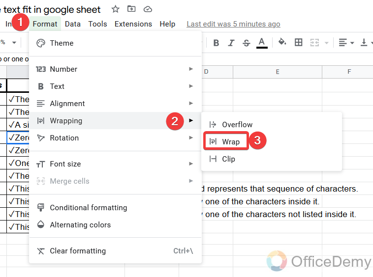 How to make text fit in google sheet 5