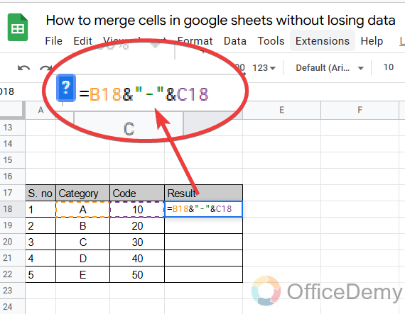 How to merge cells in google sheets without losing data 10