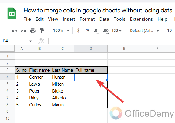 How to merge cells in google sheets without losing data 13