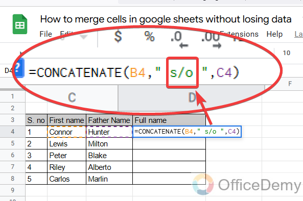 How to merge cells in google sheets without losing data 20
