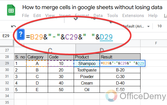How to merge cells in google sheets without losing data 22