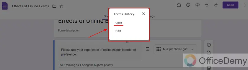 How to see the Form History in Google Forms 17