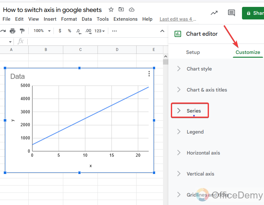 How to switch axis in google sheets 16