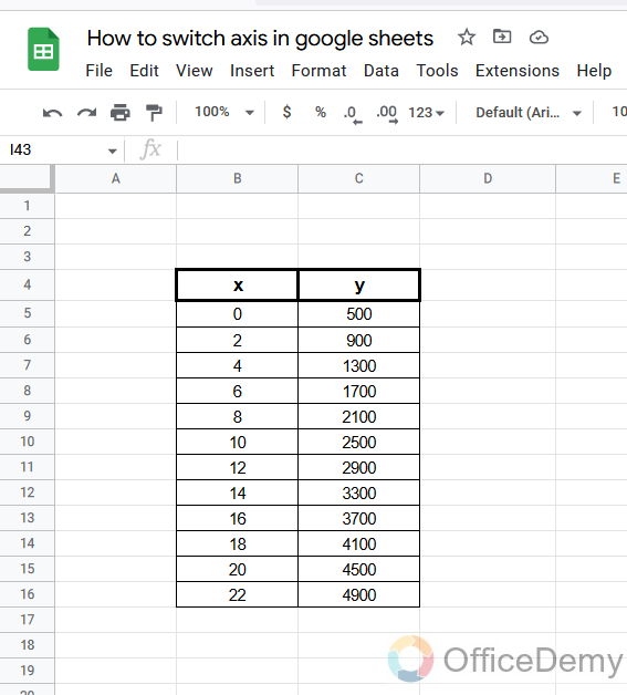 How to switch axis in google sheets 2
