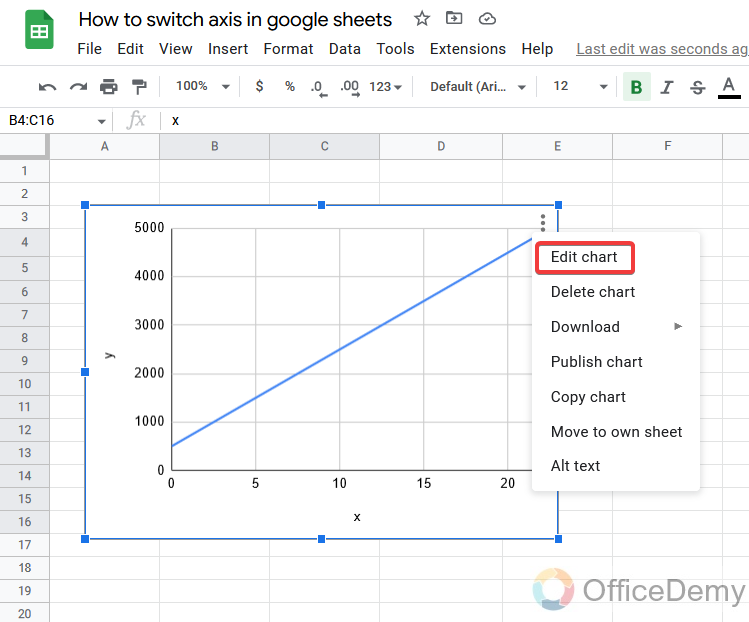 How to switch axis in google sheets 20