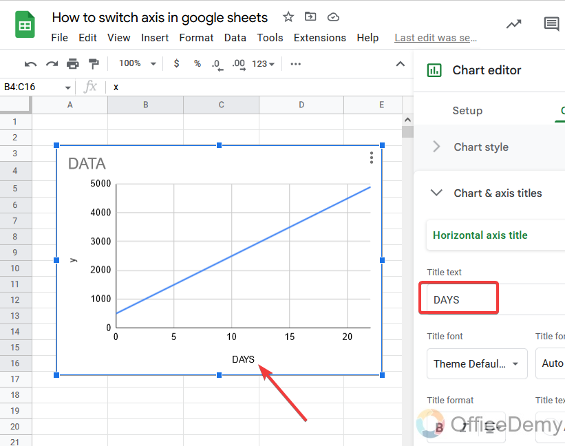 How to switch axis in google sheets 23