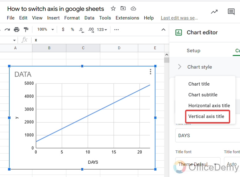 How to switch axis in google sheets 24