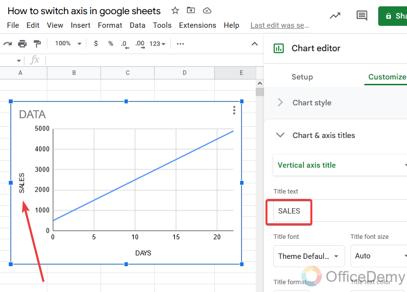 How to switch axis in google sheets 25