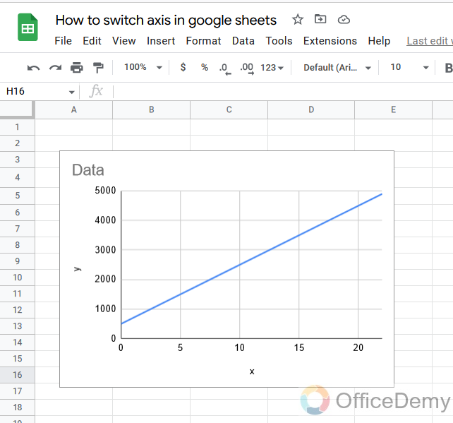 How to switch axis in google sheets 5