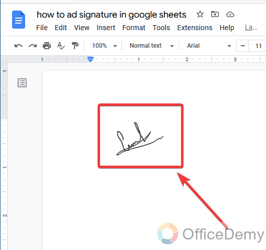 how to ad signature in google sheets 14