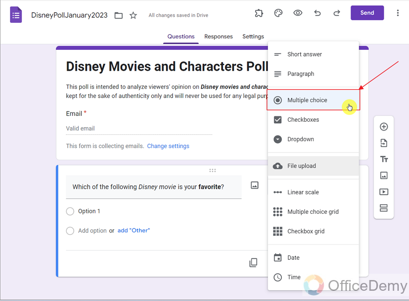 how to make a poll on google forms 13