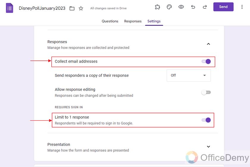 how to make a poll on google forms 9