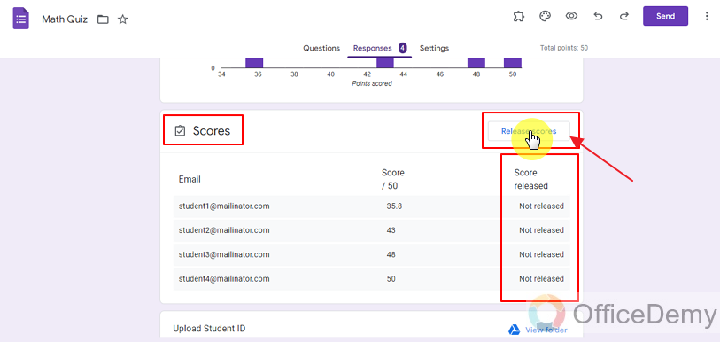how to release score in google form 20