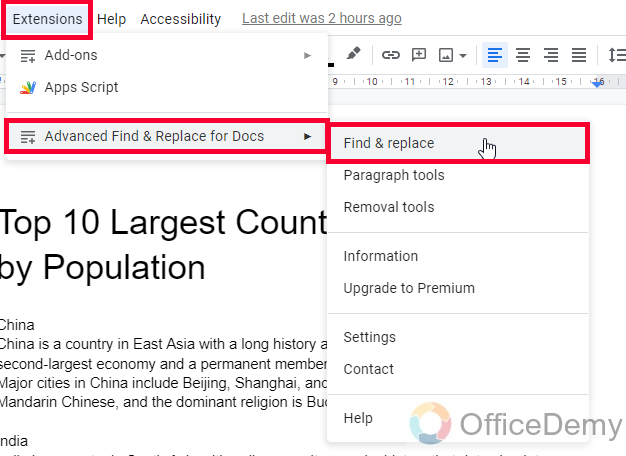How to Select All Periods in Google Docs 14