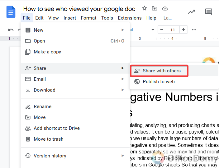 How to see who viewed your google doc 12
