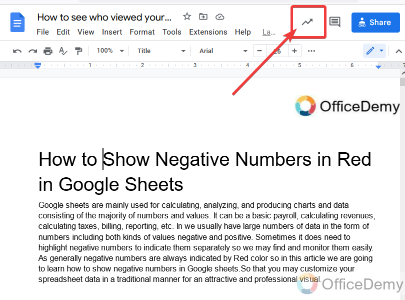 How to see who viewed your google doc 4