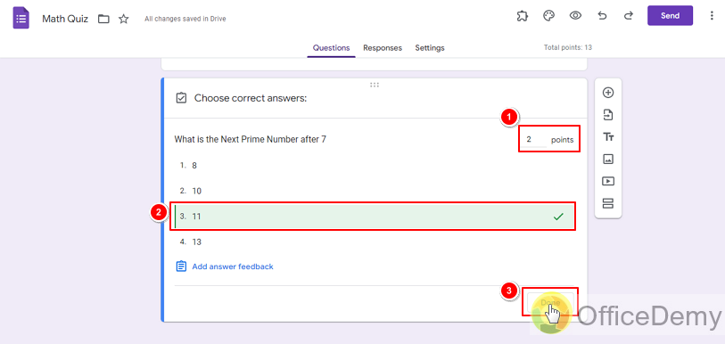 how to add correct answer to google Form 12