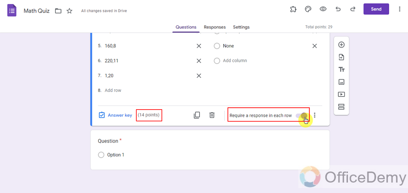 how to add correct answer to google Form 15