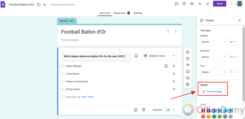 how to add image on google form 7