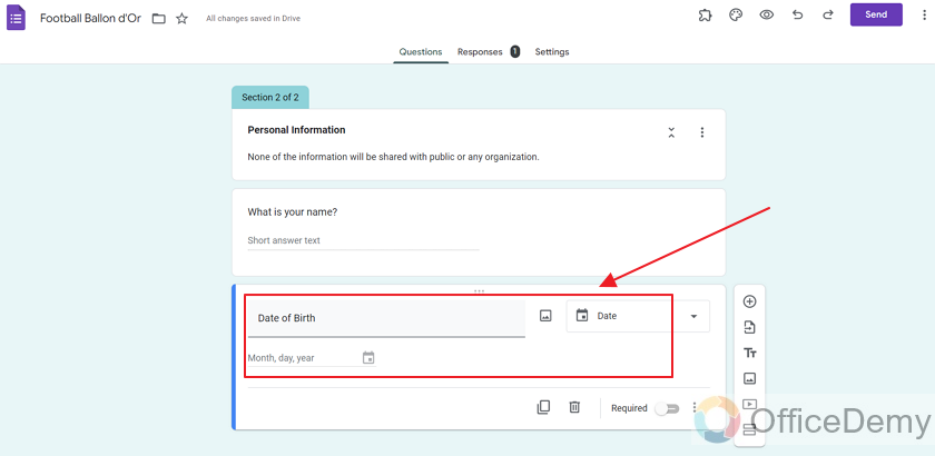 how to add section in google form 16