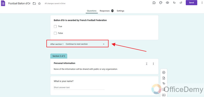 how to add section in google form 17
