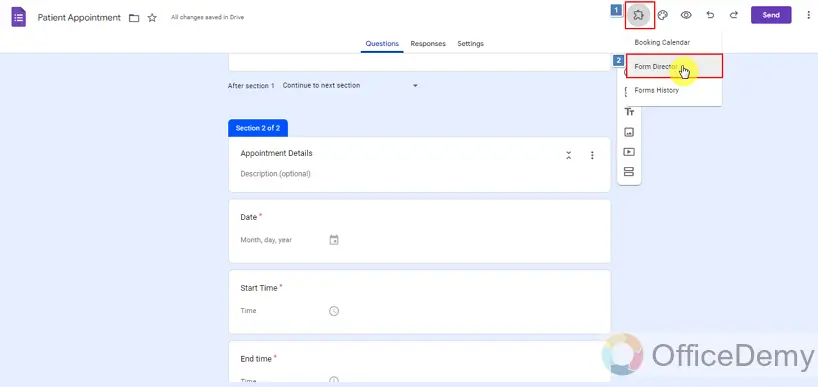 how to create a google form to schedule appointments 12