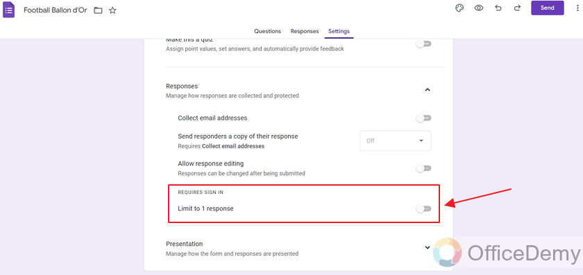 how to limit number of responses in google forms 10