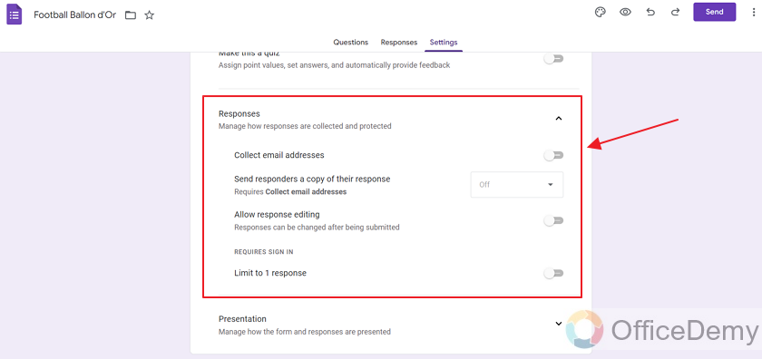 how to limit number of responses in google forms 9