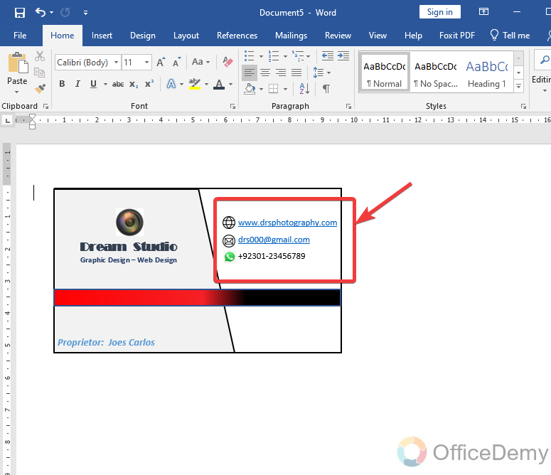 How To Make Business Cards On Microsoft Word 16