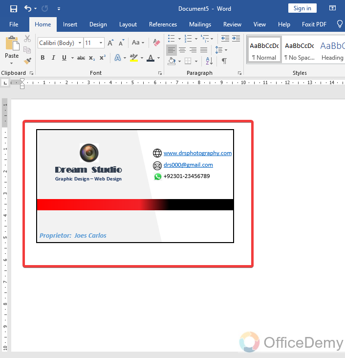 How To Make Business Cards On Microsoft Word 17