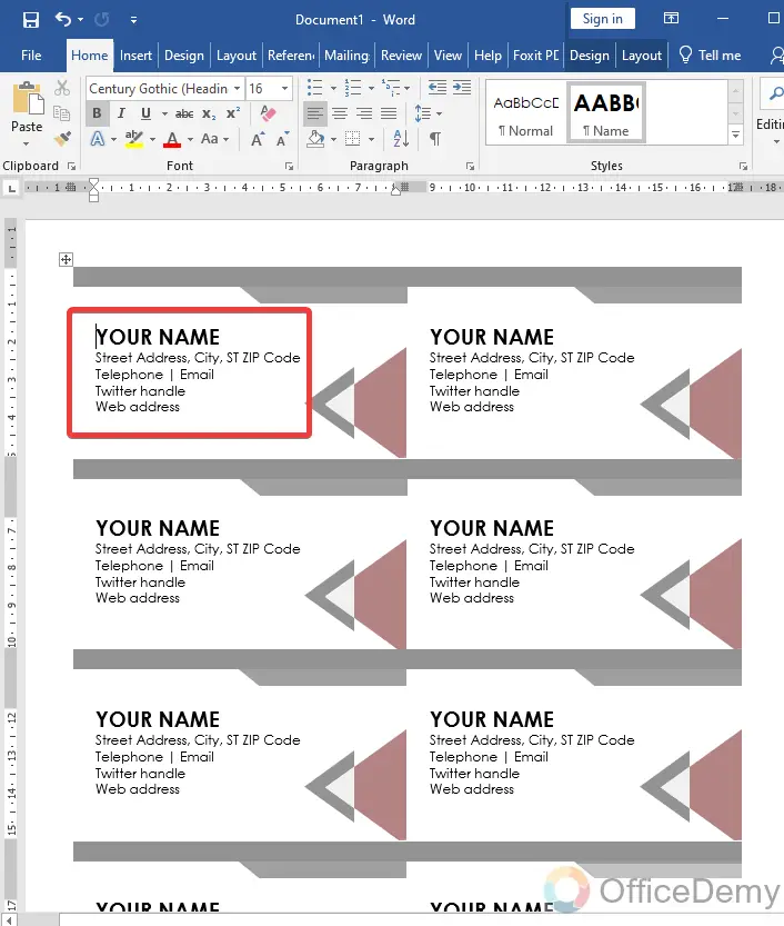 How To Make Business Cards On Microsoft Word 22