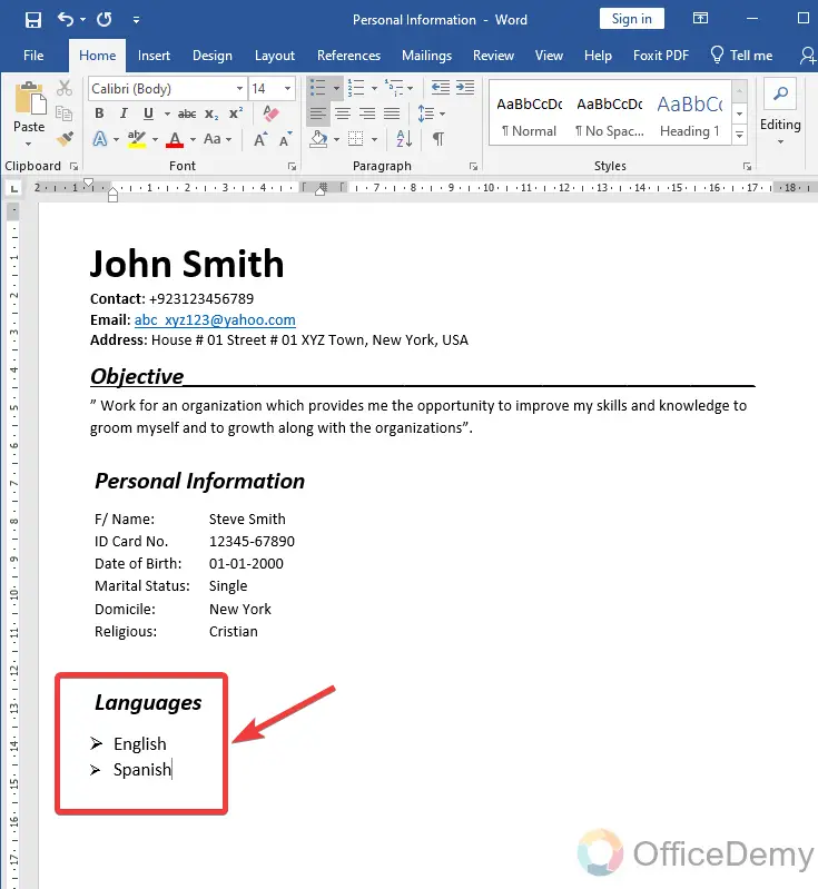 How To Make Resume In Microsoft Word 11