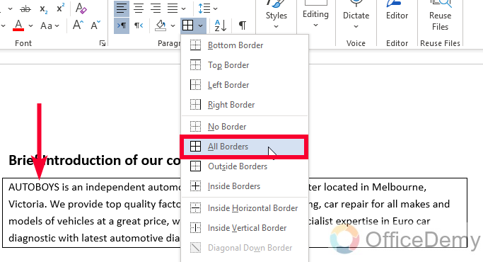 How to Add Border in Microsoft Word 5