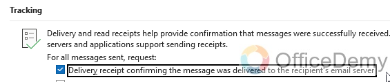 How to Add Read Receipt in Outlook 12