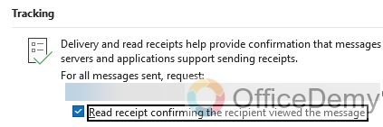 How to Add Read Receipt in Outlook 13