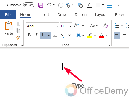 How to Add a Line in Microsoft Word 7