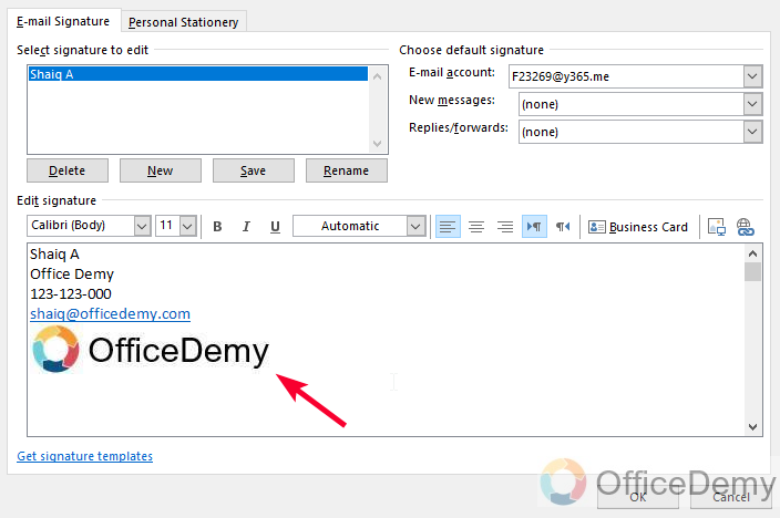 How to Add a Signature on Outlook 12