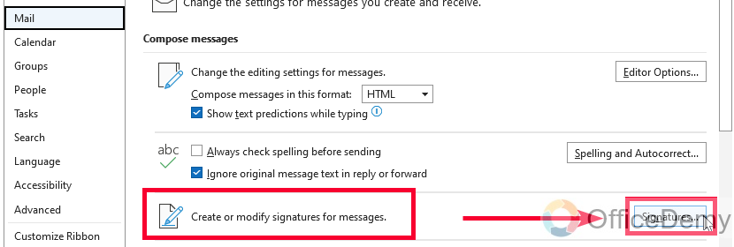 How to Add a Signature on Outlook 4