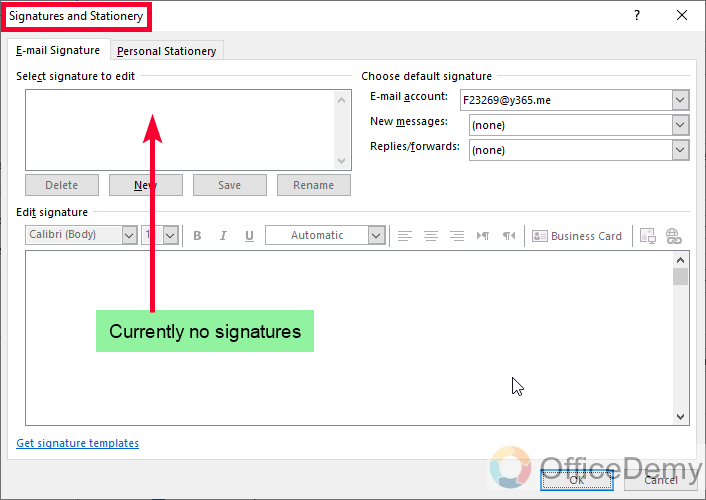 How to Add a Signature on Outlook 5