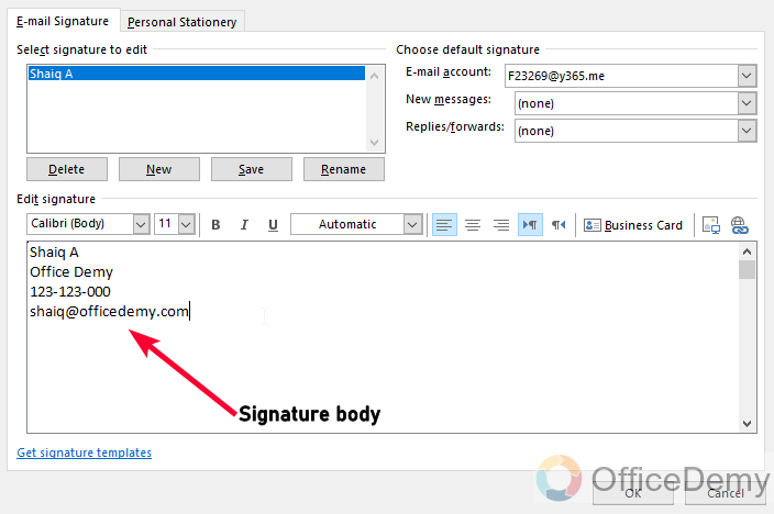 How to Add a Signature on Outlook 9