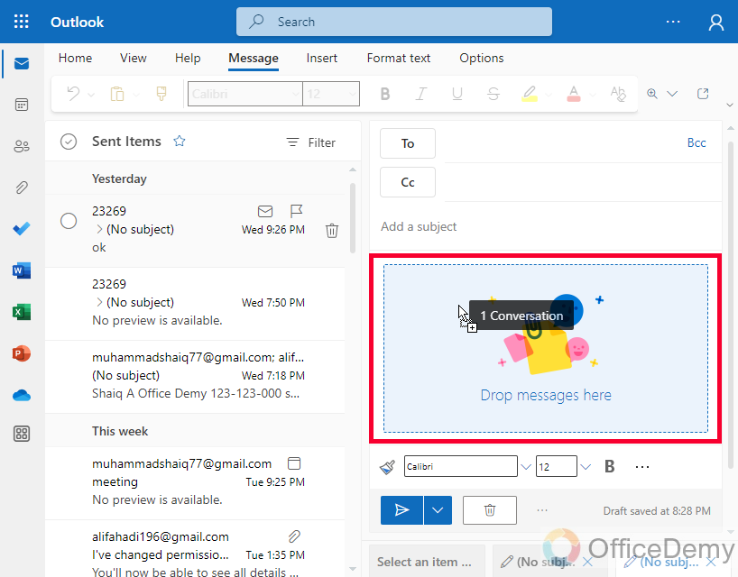 How to Attach an Email to an Email in Outlook 17