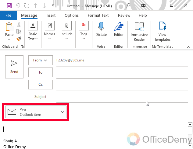 How to Attach an Email to an Email in Outlook 5
